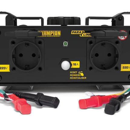 2 x Stromerzeuger CHAMPION 2200W Inverter Generator "The Mighty Atom" + Champion Parallel Kit für die Inverter 92001i Reihe