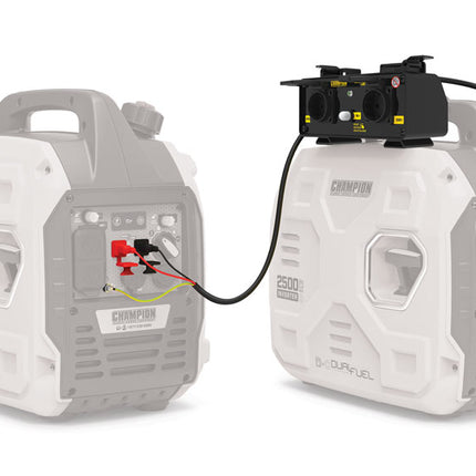 2 x Stromerzeuger CHAMPION 2200W Inverter Generator "The Mighty Atom" + Champion Parallel Kit für die Inverter 92001i Reihe