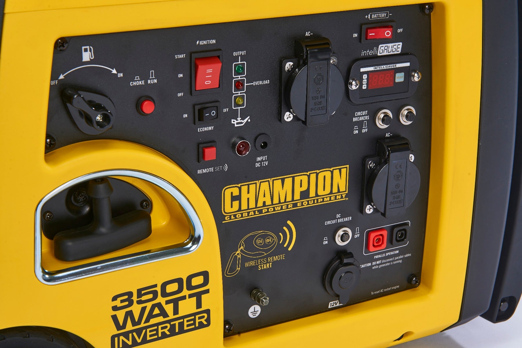 KRAFT DELE Stromerzeuger 3500W – 380V/230V Drehstrom, Kupferwicklungen, AVR, Benzinmotor