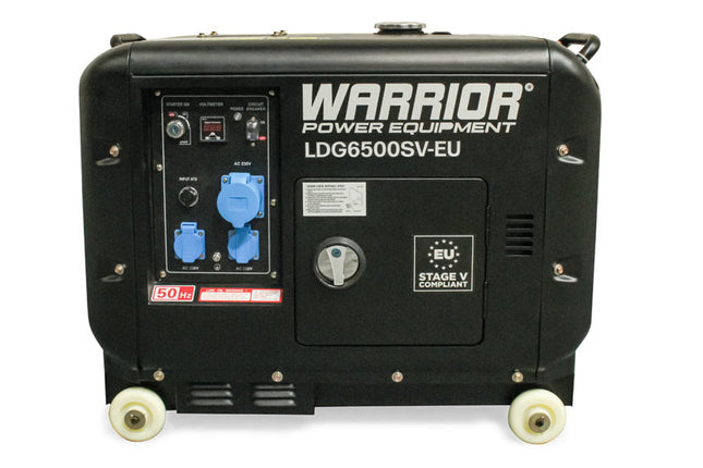Warrior 5500W Silent Diesel Generator 1-phase ATS