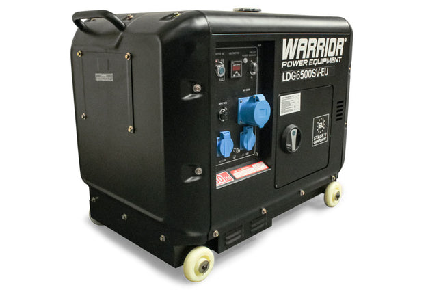 Warrior 5500W Silent Diesel Generator 1-phase ATS