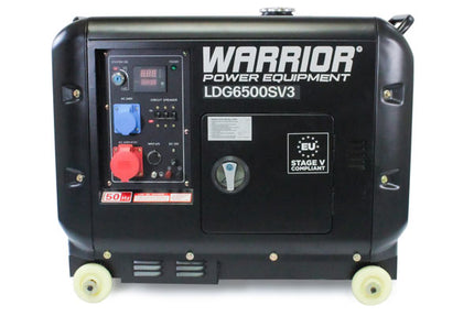 Warrior 6,9 kVA Silent Diesel Generator 3-phase ATS